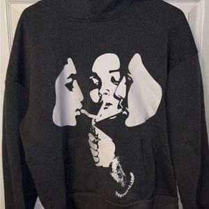 Graphic Dark Gray Hoodie